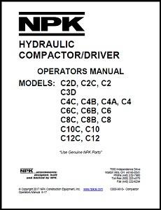 NPK’s C12C PLATE COMPACTOR / PILE DRIVER 36 TO 70 TON EXCAVATORS