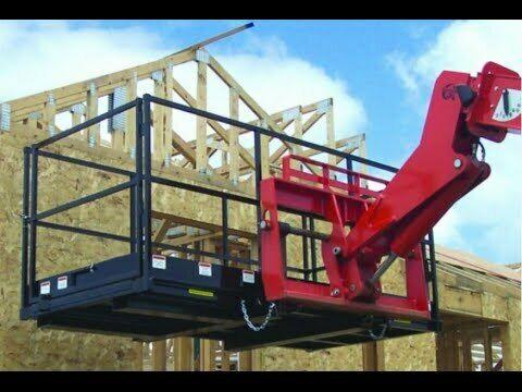 New Telehandler Forklift Man Basket Work Platform Attachment For Sale