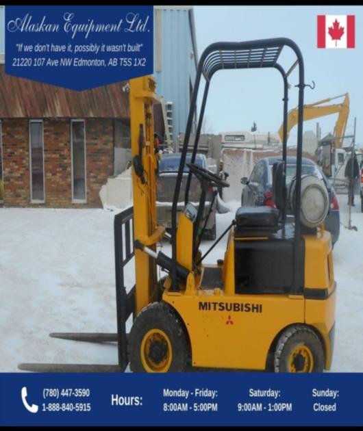 Mitsubishi 2 Stage Forklift On Propane