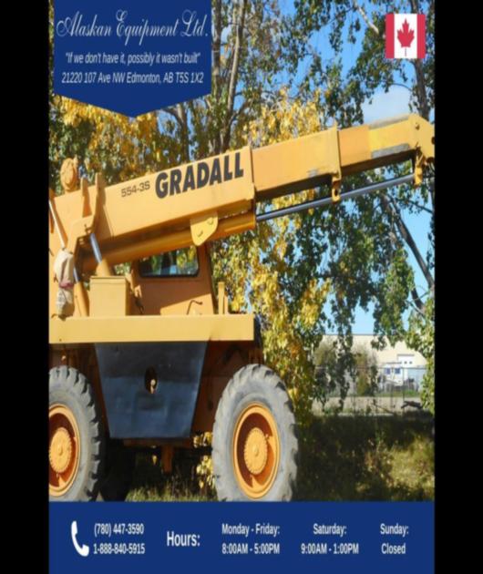 1984 Gradall 554-3S 16,000 lb 4x4x4 Telescopic Forklift