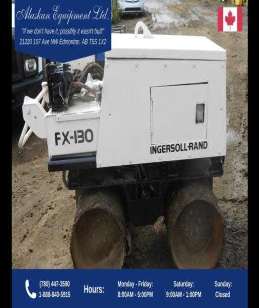 INGERSOLL-RAND FX130 TANDEM PADFOOT WALK BEHIND COMPACTOR