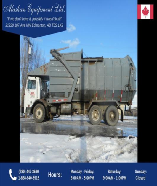 1991 Peterbilt 320 COE Tandem Axle Front Loader Garbage Truck