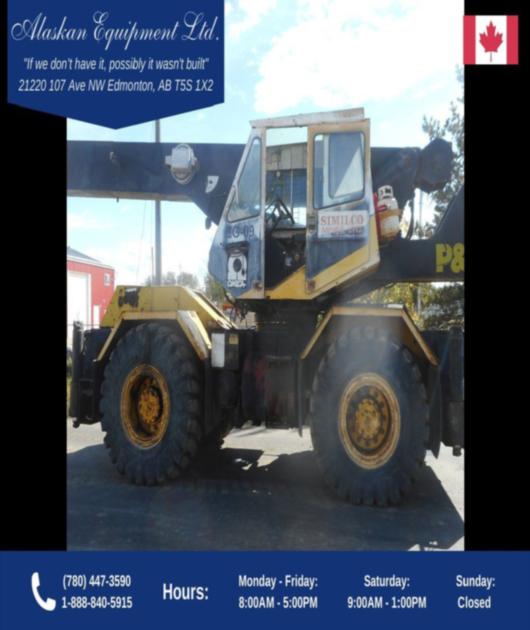 1981 P&H Omega 20 Ton Rough Terrain Crane