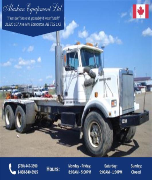 1988 WESTERN STAR 4864-2 TANDEM AXLE CAB & CHASSIS