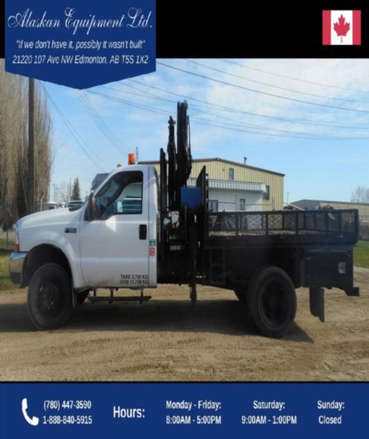 2004 Ford F550 XLT 4x4 with Autogru PM 6 Boom Truck