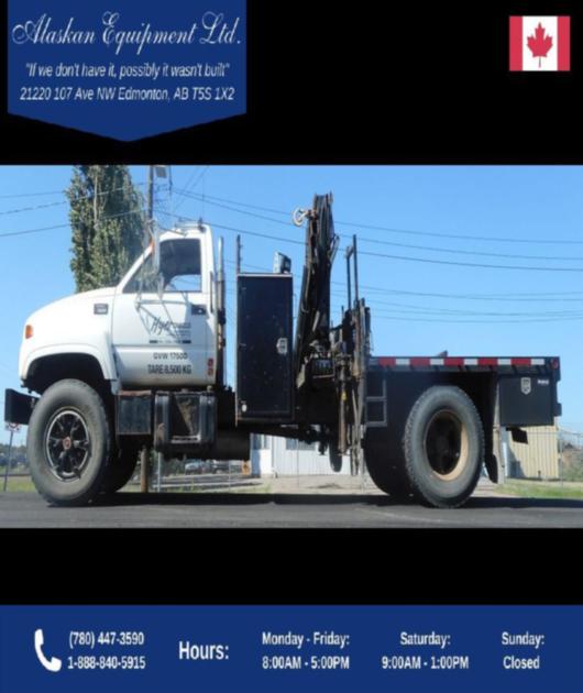 2000 GMC C7500 Topkick Single Axle w/Hiab 060 Boom Truck