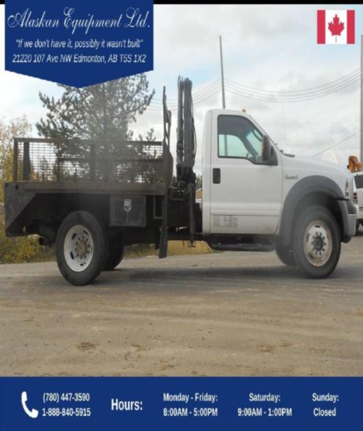 2005 Ford F550 4x4 w/Hiab 035 Boom Truck