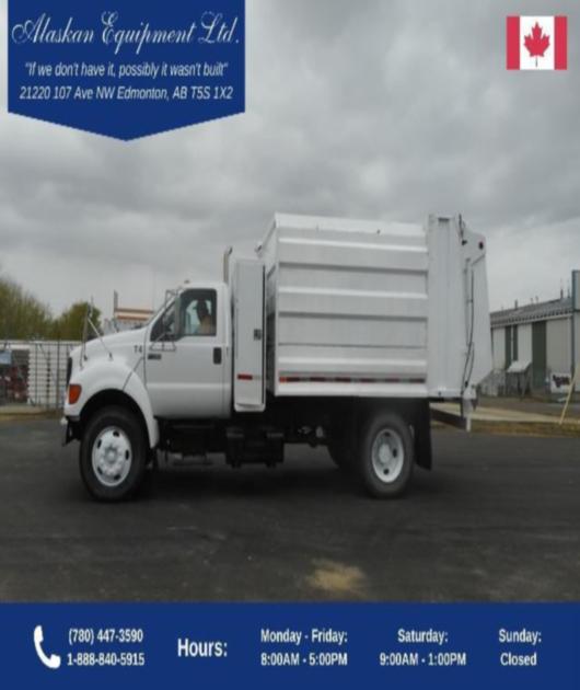 2002 Ford F750 Super Duty s/a Side Loading Refuse Truck