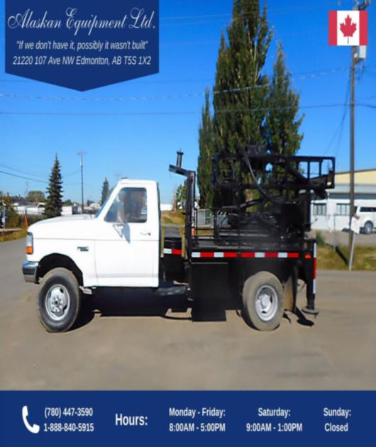 1996 Ford F350 XL Diesel 4x4 Truck w/ Hydraulic Anchor Drill