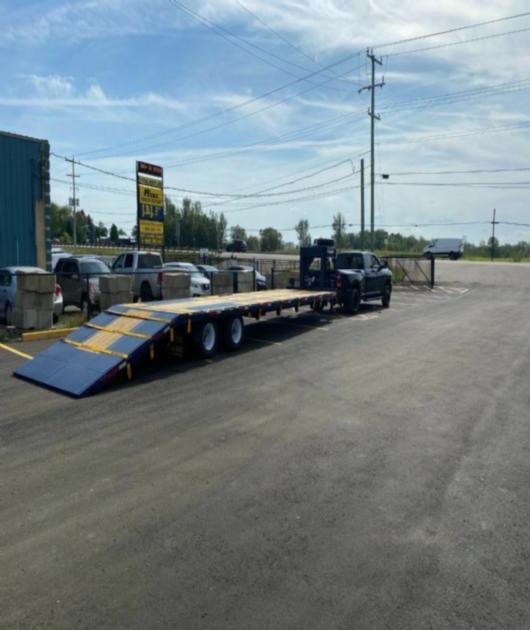 15 Ton Hydraulic Dovetail Float Trailer