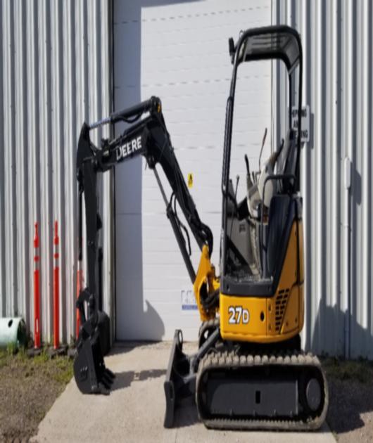 2014 John Deere 27D Used Mini Excavator - Only 1,900 hours!