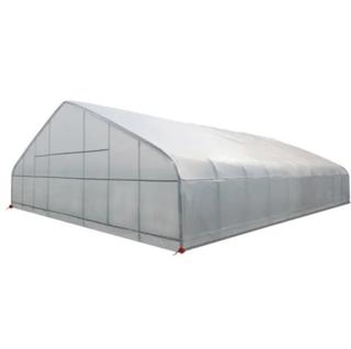 Value Industrial 30'x80'x15' Heavy-duty High Tunnel Greenhouse - 150 micron film covering - two8850 sided ventilation