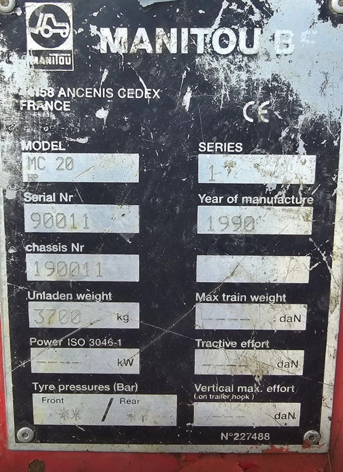 Manitou 4 cylinder engine Manitou 4 cylinder engine