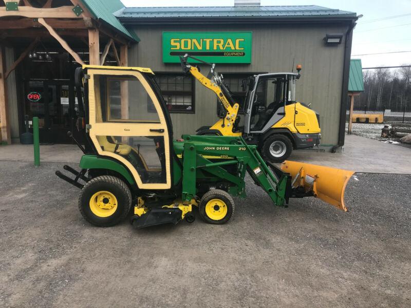 2005 JOHN DEERE 2210 WITH LOADER CAB MOWER AND BLADE for sale