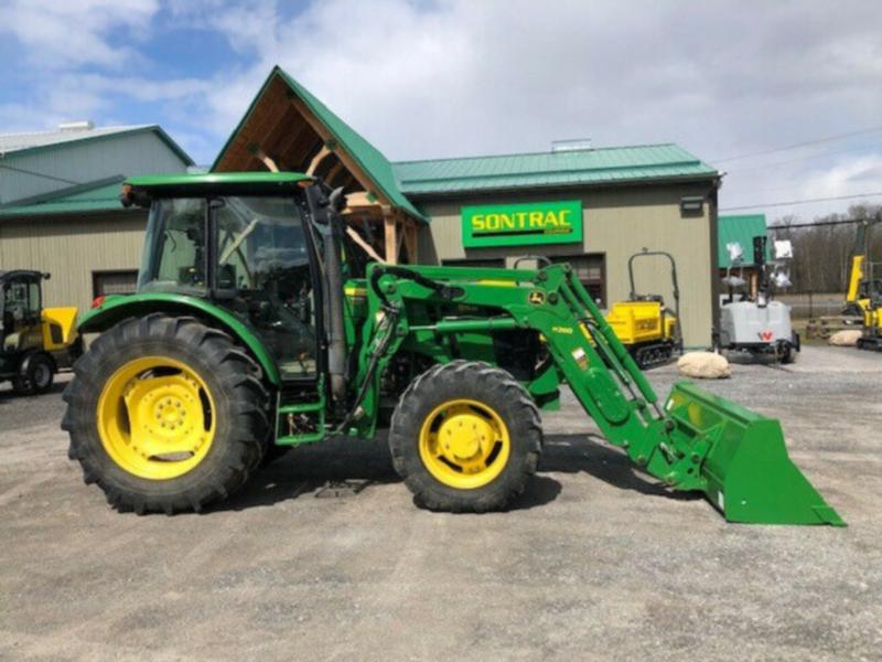 2014 JOHN DEERE 5115M CAB TRACTOR WITH LOADER 100 HP for sale