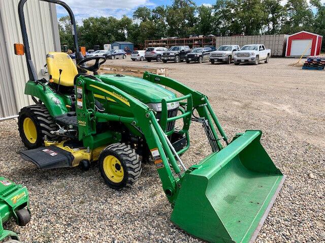 John Deere 2305 Subcompact Tractor with Front Loader/Mower for sale