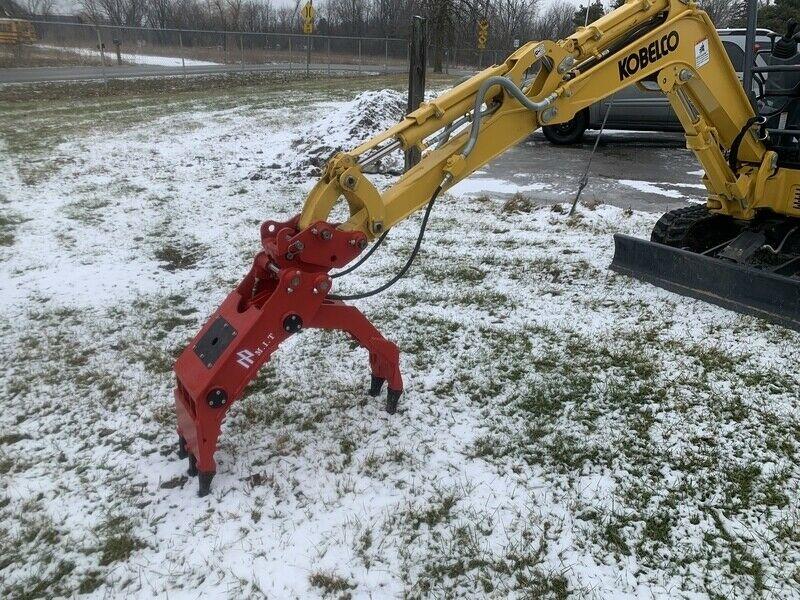 New Power Grapple Attachment for mini excavator for sale