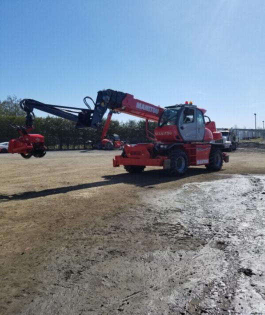 MRT2550 ROTO & SG280 grapple saw tree cutting